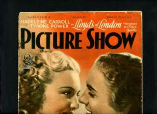 Madeleine Carroll Tyrone Power Ginger Rogers Astaire Sabu Picture Show