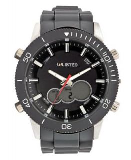 Unlisted Watch, Mens Analog Digital Gunmetal Plated Bracelet UL1069