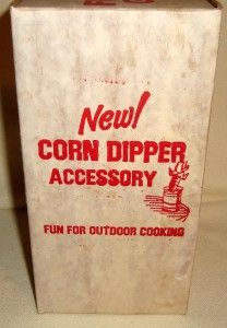 Corn on The COB Dipper Melted Butter Holder w Box Instructions