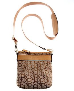 Calvin Klein Handbag, Hudson Jacquard Signature Crossbody   Handbags