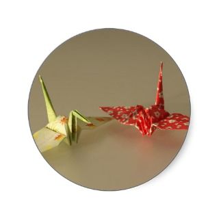 Origami Cranes Stickers