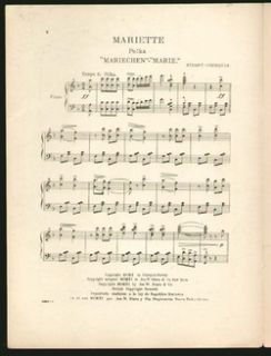 Mariette Sterny Courquin 1911 Piano Polka Sheet Music