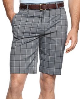 Greg Norman for Tasso Elba Golf Shorts, Window Pane Shorts   Mens