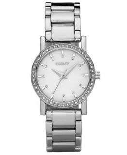 DKNY Watch, Womens Crystal Bezel Stainless Steel Bracelet NY4791