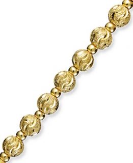 Giani Bernini 24k Gold Over Sterling Silver Bracelet, Diamond Cut