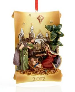 Holiday Lane Christmas Ornament, 2012 Nativity Scroll