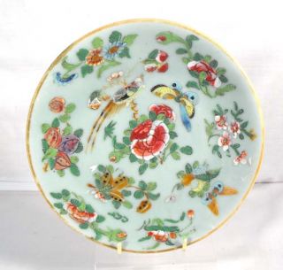 19thC Chinese Famille Vert Canton Plate