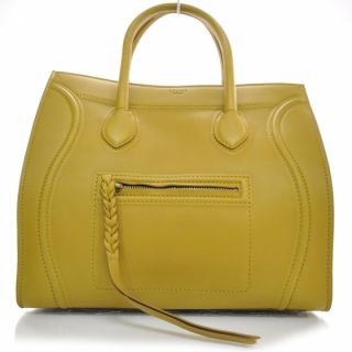 Celine Smooth Leather Phantom Luggage Bag Curry