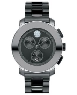 Movado Watch, Unisex Swiss Chronograph Bold Gray Ion Plated Stainless