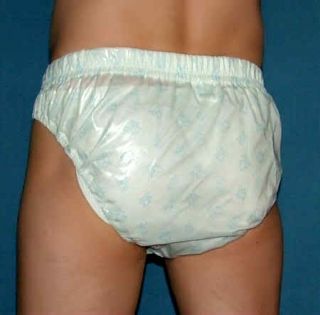 Medium Nursery Print Waterproof Tanga Slim Fit AB DL Plastic Pants