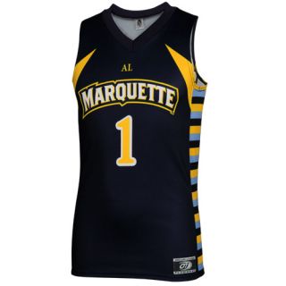 Marquette Golden Eagles 1 Replica Basketball Jersey Navy Blue