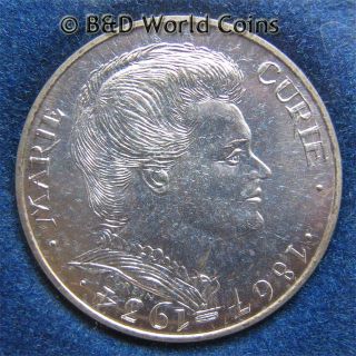 France 1984 100 Francs Silver BU Marie Curie French Physicist
