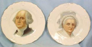 Vintage George Martha Washington Cabinet Plates J C