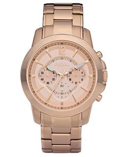 Fossil Watch, Womens Chronograph Grant Rose Gold Tone Stainless Steel