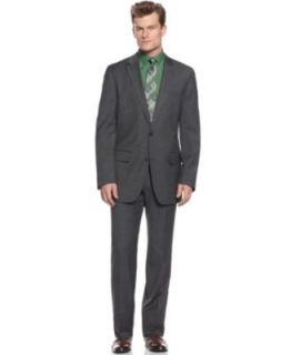 Alfani Suit, Charcoal TRIO With Extra Pant   Mens Suits & Suit