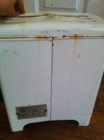 Vintage Antique Porcelain Enamel Gas Space Room Heater