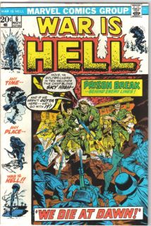 War Is Hell Comic Book 6 Marvel Comics 1973 Very Fine