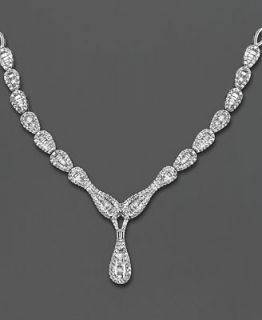 Diamond Necklace, 14k White Gold Diamond Teardrop (1 1/2 ct. t.w.)