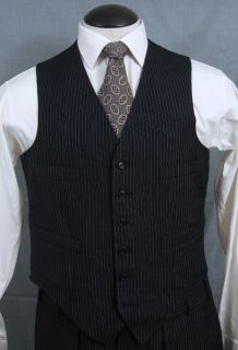 Martin Son MTM or Custom Heavy Wool Flannel Three Piece Suit 40s
