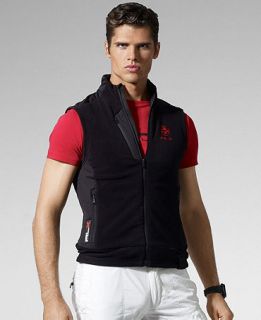 RLX Ralph Lauren Vest, Full Zip Microfleece Vest   Mens Coats