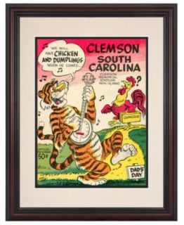 Mounted Memories Wall Art, Framed Clemson vs South Carolina Football