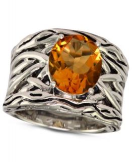 EFFY Collection Sterling Silver Ring, Citrine (4 1/10 ct. t.w.) Oval