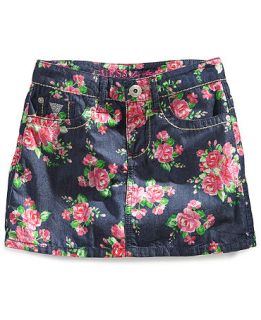 Skirt, Girls Floral Printed Denim Skirt   Kids Girls 7 16