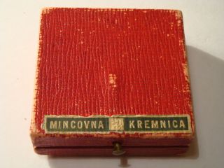 1935 Czechoslovakia Tomas Masaryk Silver Medal in Box UNC by O Spaniel