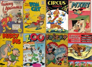 Golden Age Funny Animal Comics in DVD Cartoon Tick Tock Tales Zoo