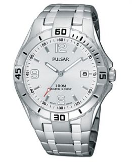 Pulsar Watch, Mens Stainless Steel Bracelet PXH705