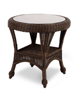 Monterey Wicker Patio Furniture, Outdoor End Table   furniture   