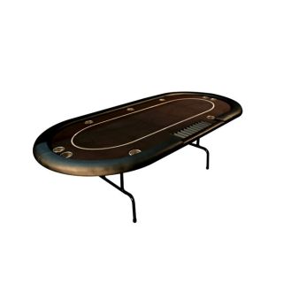 Series Specialized Dealer Position Portable Poker Table Black