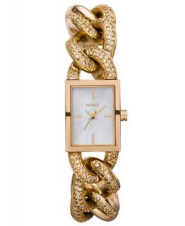 DKNY Watch, Womens Rose Gold Ion Plated Stainless Steel Chain