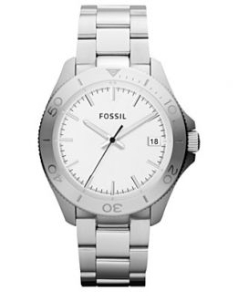 Fossil Watch, Mens Retro Traveler Stainless Steel Bracelet 44mm