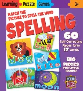 Masterpieces Spelling Learning Games for Kids Educational Puzzle 60 PC