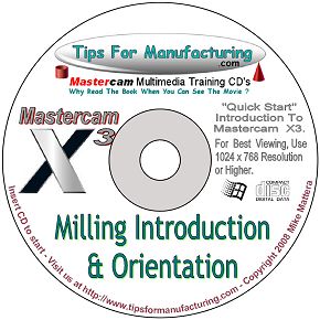 Video Training for Mastercam Milling x x3 Level 1