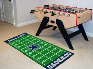 Cowboys NFL 29 x 72 Football Field Runner Area Rug Floor Mat