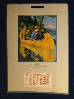1917 Frank Stick Hunting Art Calendar 72491