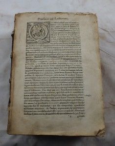 1571 Matthew Paris Monarchi Albanensis World History Roger of Wendover