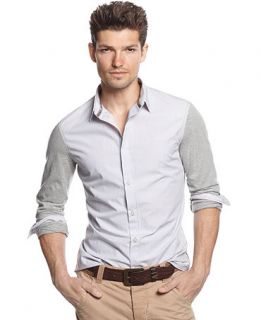 Armani Jeans Shirt, Yarn Dye Stripe Shirt   Mens Casual Shirts   