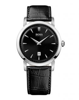 hugo boss watch men s black leather strap 31mm hb1012 1512784 $ 235 00