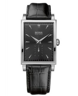 Emporio Armani Watch, Mens Chronograph Black Leather Strap AR0478