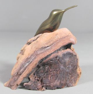 Todd Weber Bronze Hummingbird Sculpture Nambe Artist