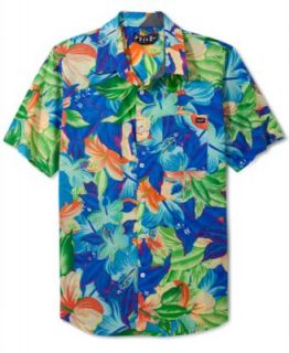 Nautica Shirt, Short Sleeve Palm Tree Shirt   Mens Casual Shirts