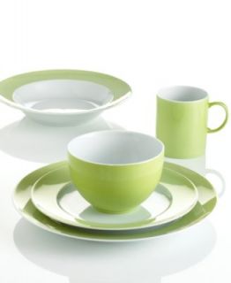 Oneida Dinnerware, Green Color Burst 16 Piece Set   Casual Dinnerware