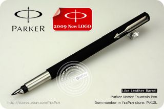 Parker Pen Vector Fountain Pen Like Leather Barrel Matt