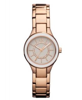Armani Exchange Watch, Womens Rose Gold tone Stainless Steel