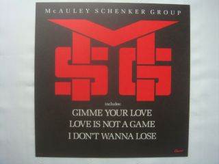 MSG McAuley Perfect Timing RARE 1987 Promo Poster Orig