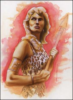 Sheenah Queen of The Jungle Irish McCalla Watercolor Ltd Ed Art Printi
