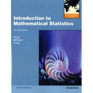 Statistics 7E by Allen Craig Hogg McKean 7th 0321795431